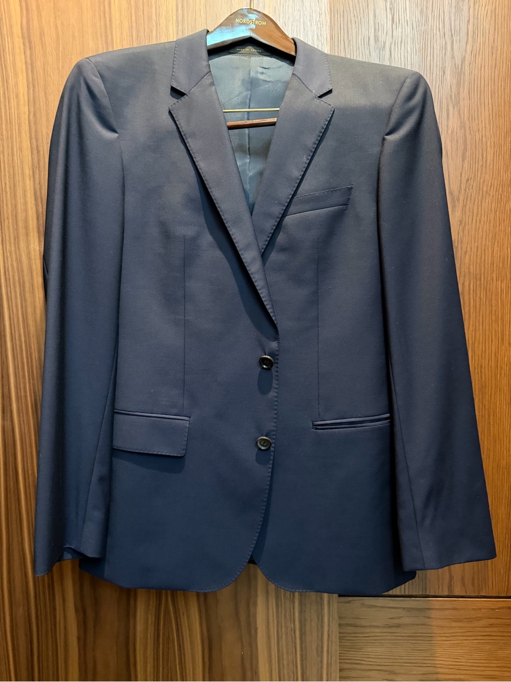 Hugo Boss Navy Blue Two-Button Single-Breasted Suit Jacket